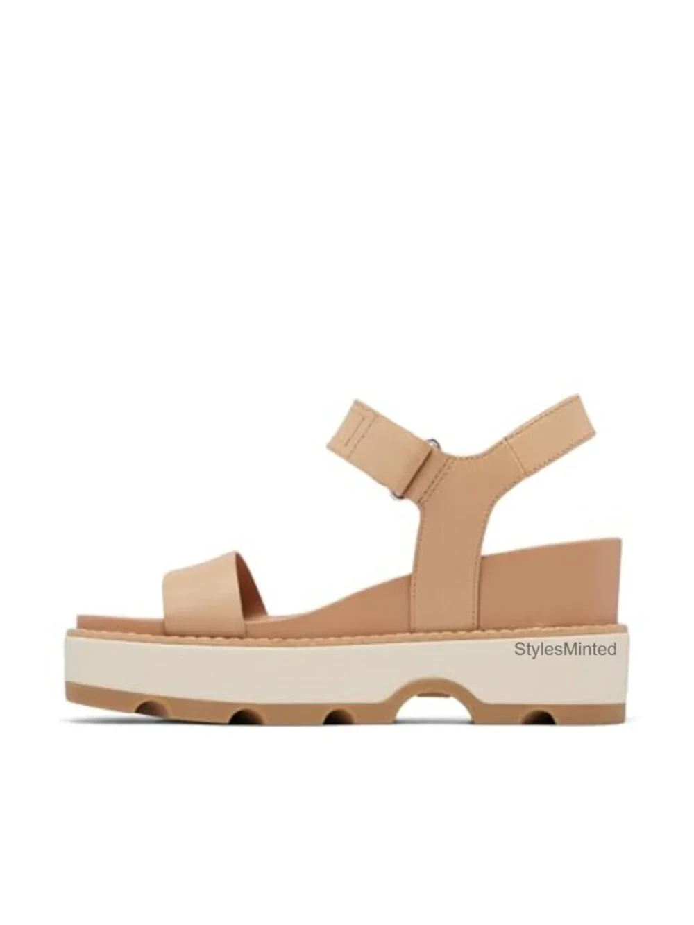 Sorel Joanie IV Y Strap Wedge Sandals Women's Leather Open Toe